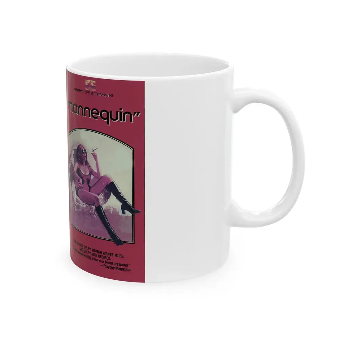 MANNEQUIN (VHS COVER) - White Coffee Mug - Go Mug Yourself