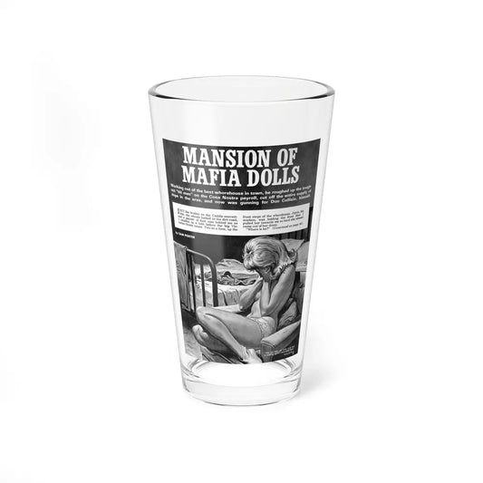 Mansion Of Mafia Dolls - Pint Glass 16oz-16oz-Go Mug Yourself