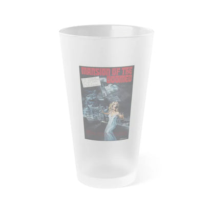 MANSION OF THE DOOMED 1976 Movie Poster - Frosted Pint Glass 16oz-Go Mug Yourself