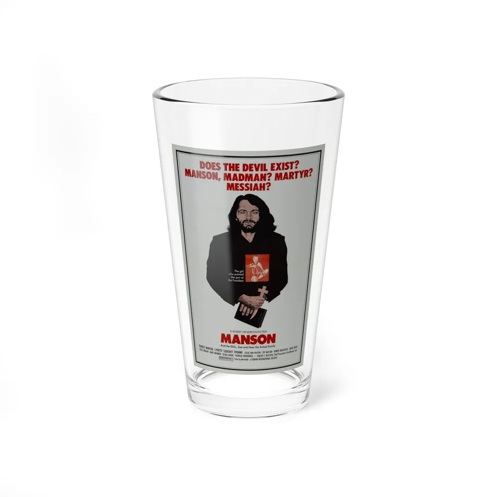 MANSON 1973 Movie Poster - Pint Glass 16oz-16oz-Go Mug Yourself