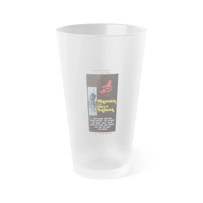 MANSON (ITALIAN) 1973 Movie Poster - Frosted Pint Glass 16oz Default Title - Go Mug Yourself