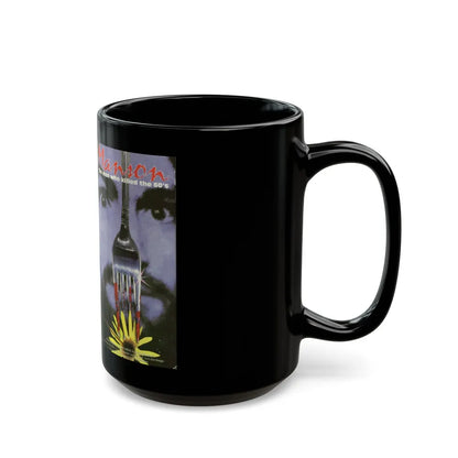 MANSON THE MAN WHO KILLED THE 60S (VHS COVER) - Black Coffee Mug-Go Mug Yourself