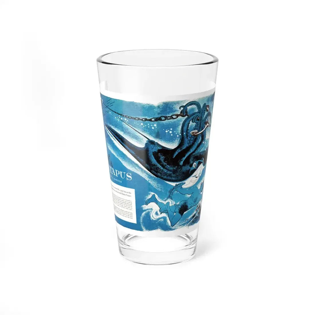 Mantapus, Bluebook, April 1954 - Pint Glass 16oz - Go Mug Yourself