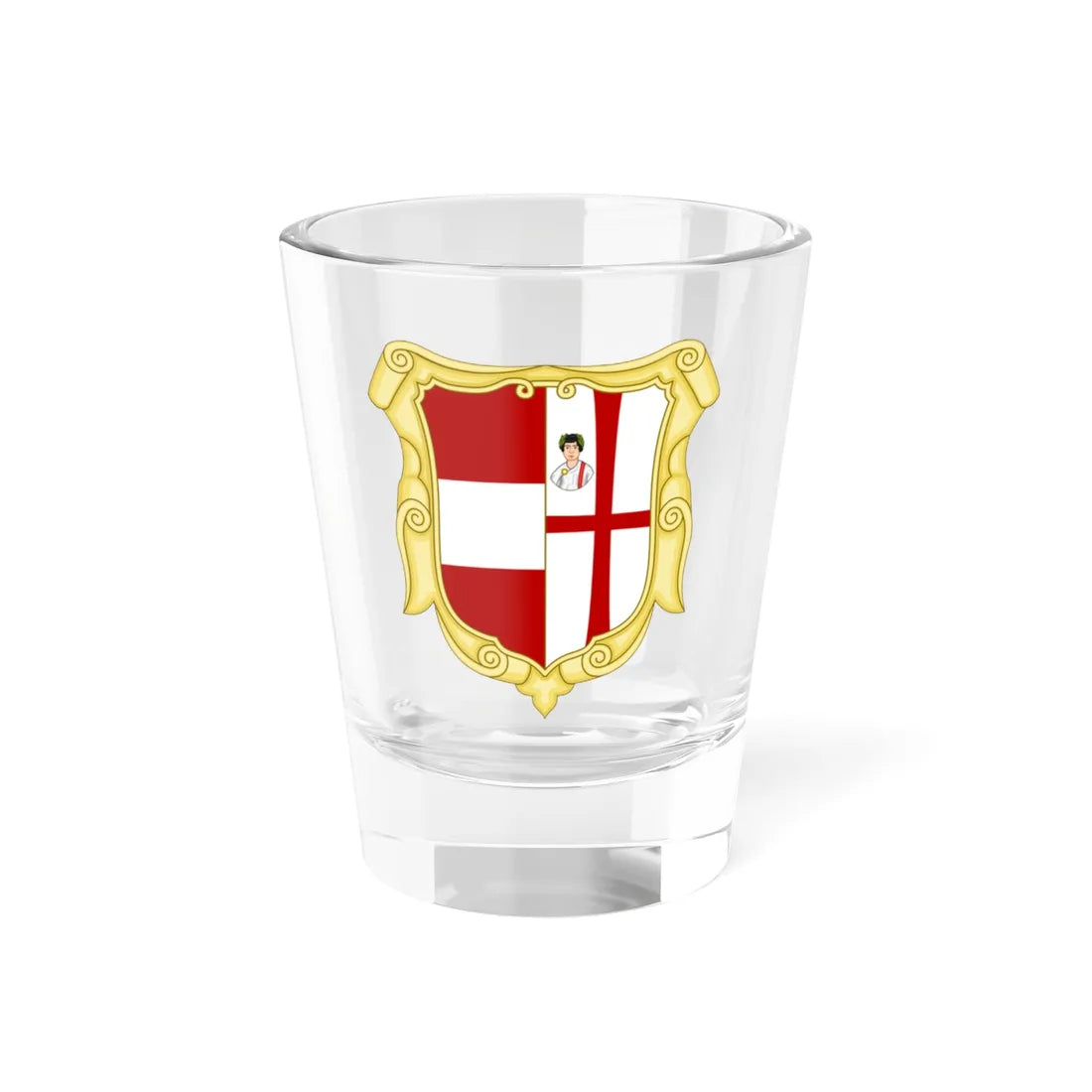 Mantova-Stemma XVIII secolo (Italy) (Coat of Arms) Shot Glass 1.5oz 1.5oz - Go Mug Yourself
