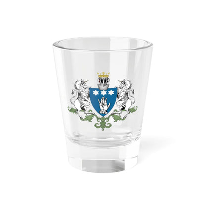 Manu family coat of arms (Algeria) (Coat of Arms) Shot Glass 1.5oz 1.5oz - Go Mug Yourself