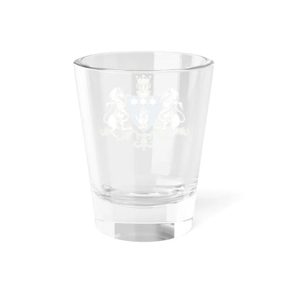 Manu family coat of arms (Algeria) (Coat of Arms) Shot Glass 1.5oz - Go Mug Yourself