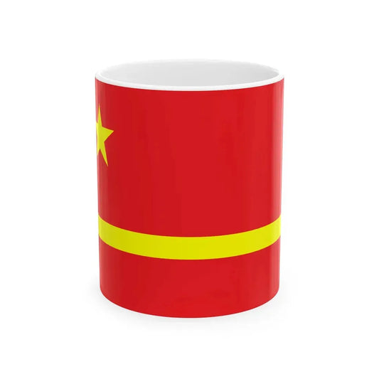 Mao Zedongs proposal for the PRC flag (China) White Coffee Mug 11oz - Go Mug Yourself