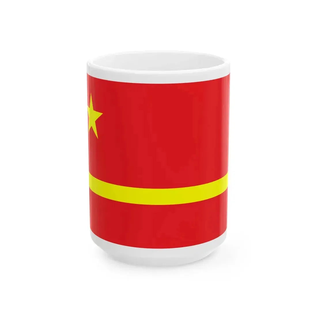 Mao Zedongs proposal for the PRC flag (China) White Coffee Mug 15oz - Go Mug Yourself