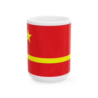 Mao Zedongs proposal for the PRC flag (China) White Coffee Mug 15oz - Go Mug Yourself