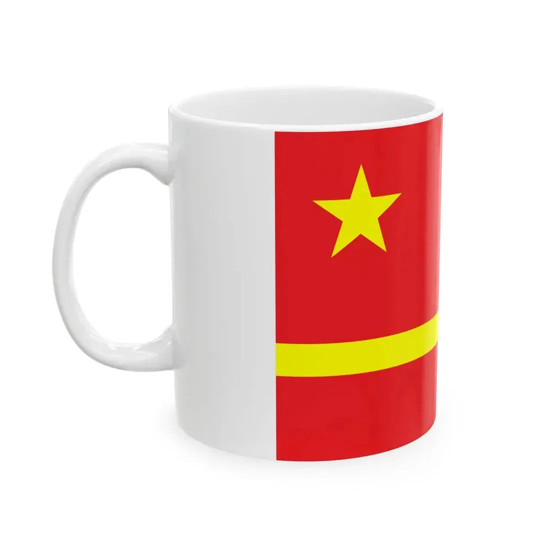 Mao Zedongs proposal for the PRC flag (China) White Coffee Mug - Go Mug Yourself