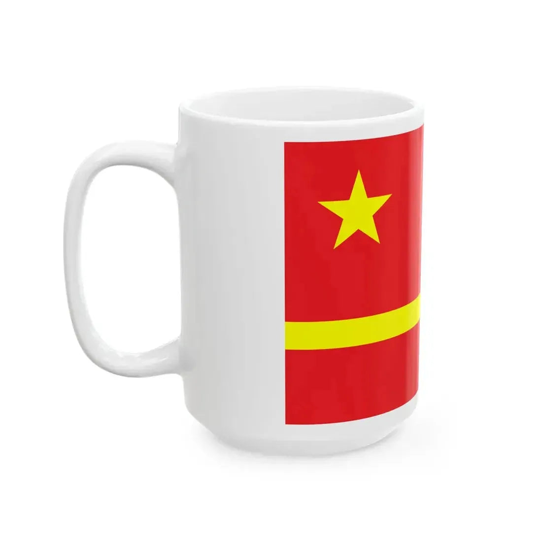 Mao Zedongs proposal for the PRC flag (China) White Coffee Mug - Go Mug Yourself