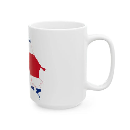 Map and flag of Costa Rica (Costa Rica) White Coffee Mug - Go Mug Yourself