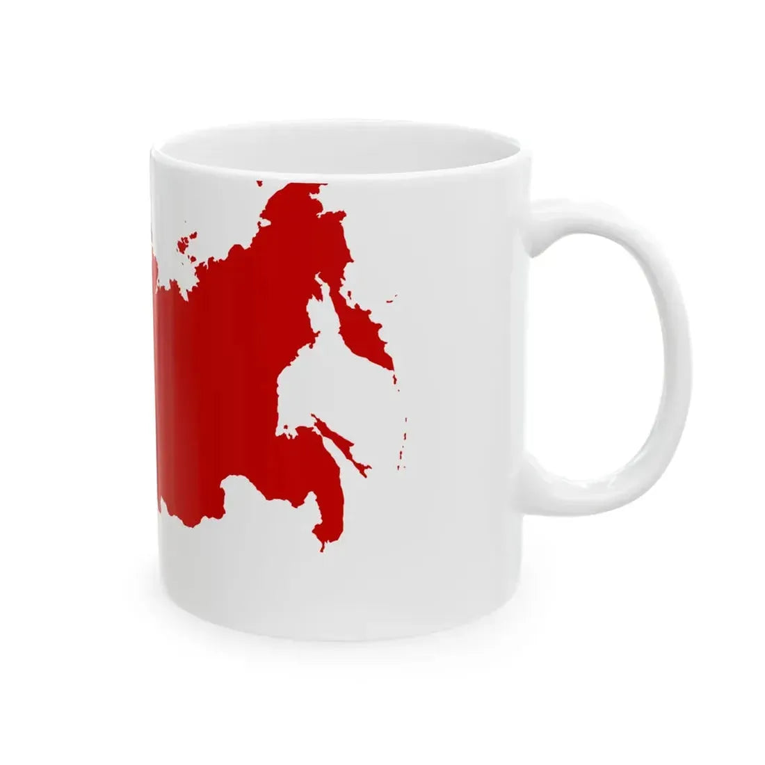 Map-Flag of the Soviet Union (Russia) White Coffee Mug - Go Mug Yourself