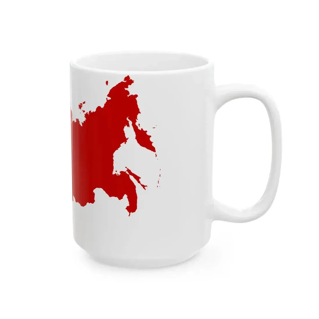 Map-Flag of the Soviet Union (Russia) White Coffee Mug - Go Mug Yourself