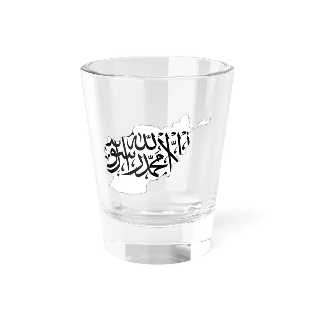 Map of Afghanistan with flag (Afghanistan) Shot Glass 1.5oz 1.5oz - Go Mug Yourself