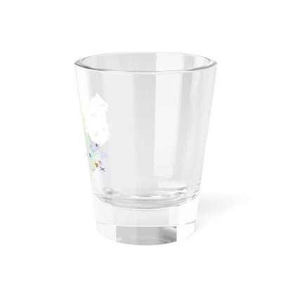 Map of Canada with flags (Canada) Shot Glass 1.5oz - Go Mug Yourself