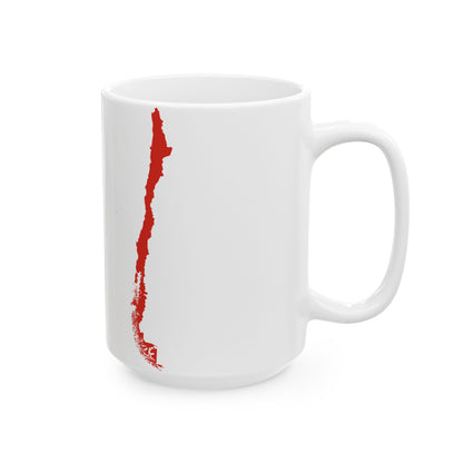 Map of Chile (Chile) White Coffee Mug-Go Mug Yourself