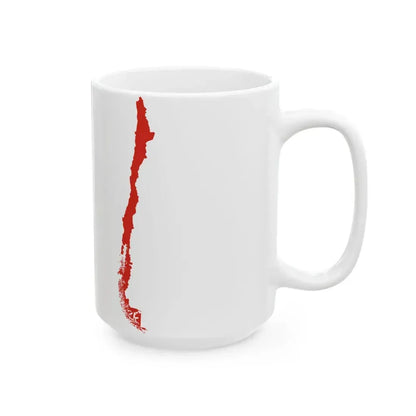 Map of Chile (Chile) White Coffee Mug - Go Mug Yourself