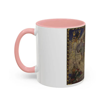 Map of Discovery- Eastern Hemisphere (1928) (Map) Accent Coffee Mug - Go Mug Yourself