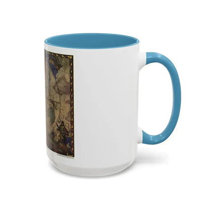 Map of Discovery- Eastern Hemisphere (1928) (Map) Accent Coffee Mug - Go Mug Yourself