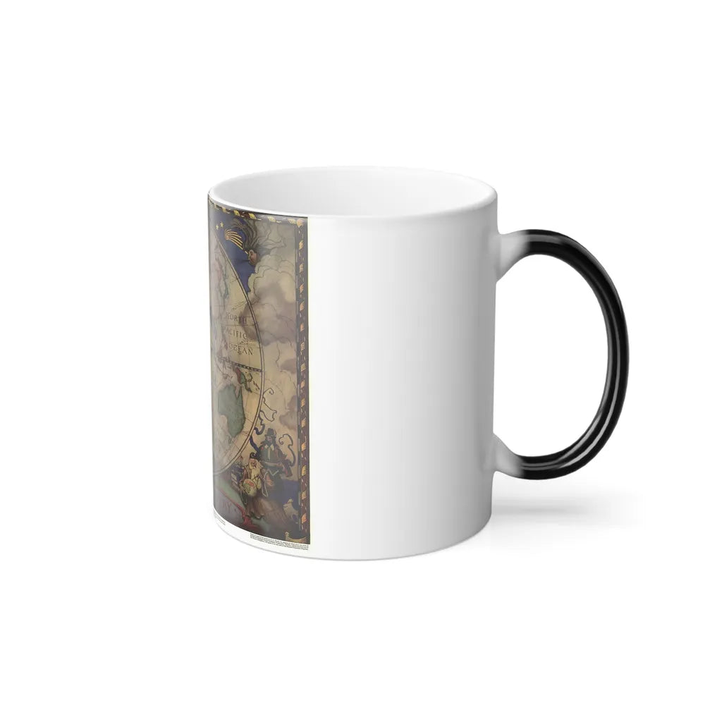 Map of Discovery- Eastern Hemisphere (1928) (Map) Color Changing Mug 11oz-Go Mug Yourself