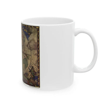 Map of Discovery- Eastern Hemisphere (1928) (Map) White Coffee Mug-Go Mug Yourself