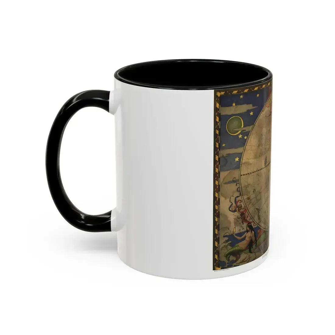 Map of Discovery- Western Hemisphere (1928) (Map) Accent Coffee Mug - Go Mug Yourself