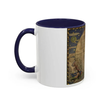 Map of Discovery- Western Hemisphere (1928) (Map) Accent Coffee Mug - Go Mug Yourself