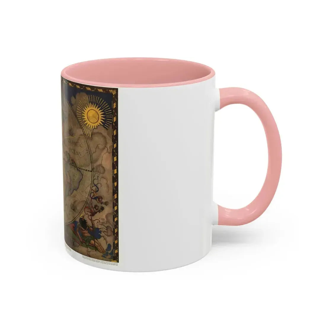Map of Discovery- Western Hemisphere (1928) (Map) Accent Coffee Mug - Go Mug Yourself