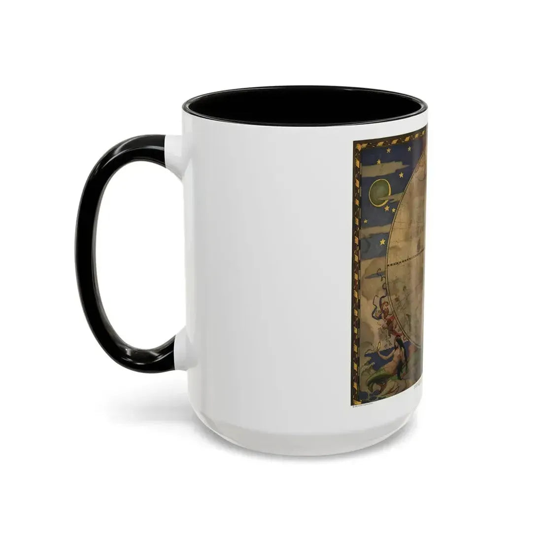 Map of Discovery- Western Hemisphere (1928) (Map) Accent Coffee Mug - Go Mug Yourself