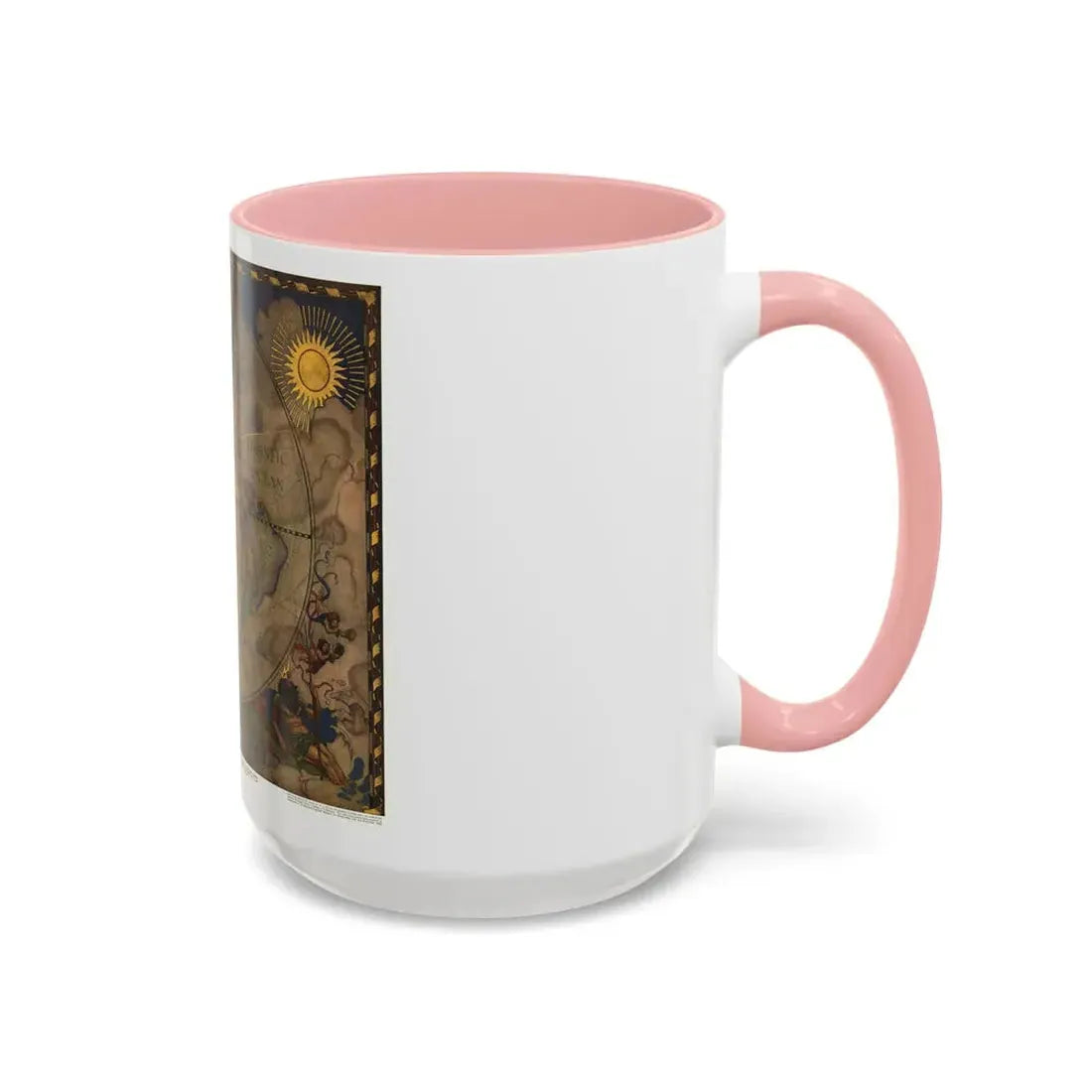 Map of Discovery- Western Hemisphere (1928) (Map) Accent Coffee Mug - Go Mug Yourself