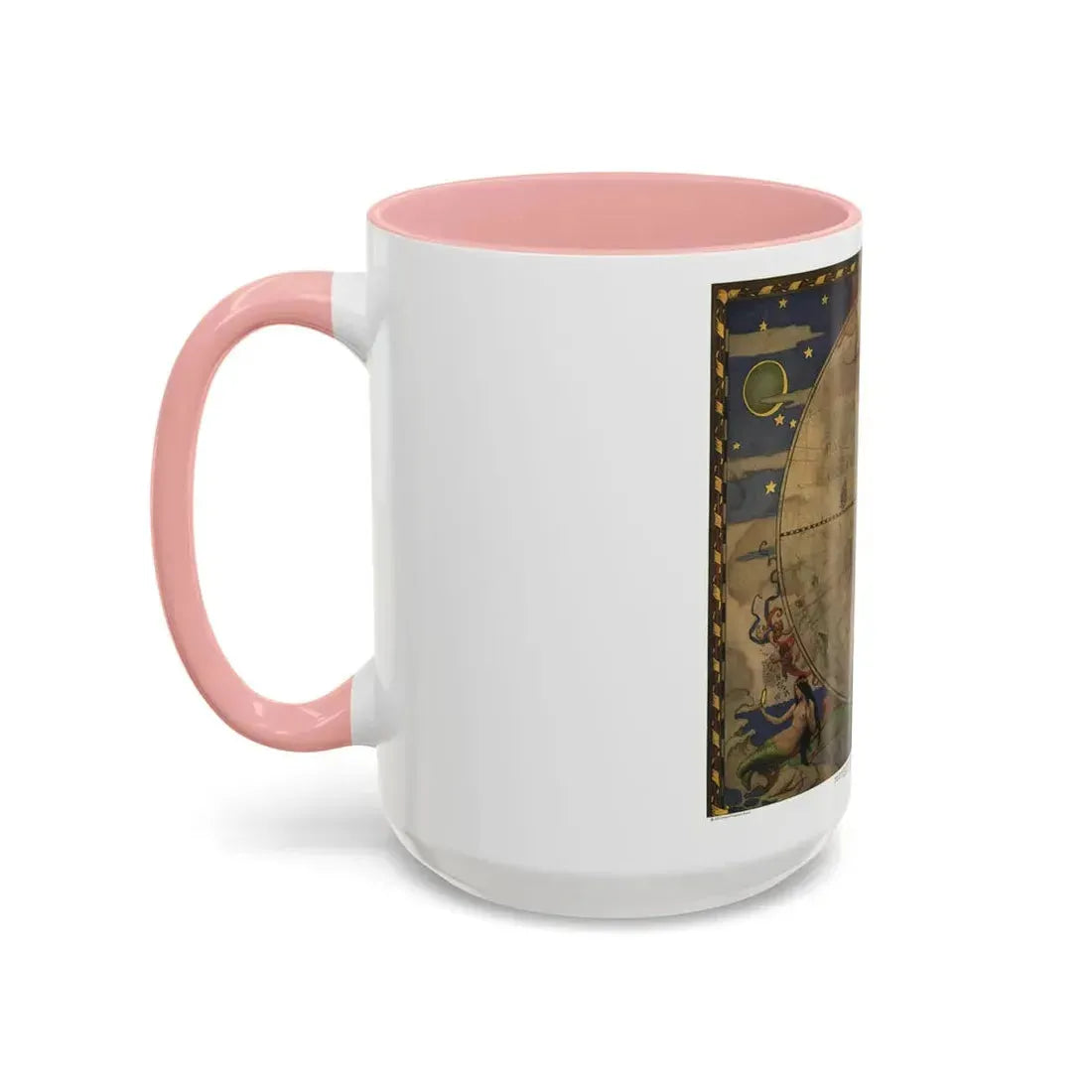 Map of Discovery- Western Hemisphere (1928) (Map) Accent Coffee Mug - Go Mug Yourself