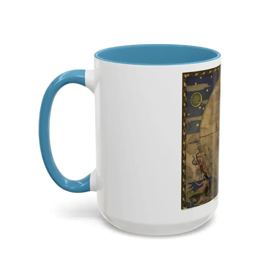 Map of Discovery- Western Hemisphere (1928) (Map) Accent Coffee Mug - Go Mug Yourself