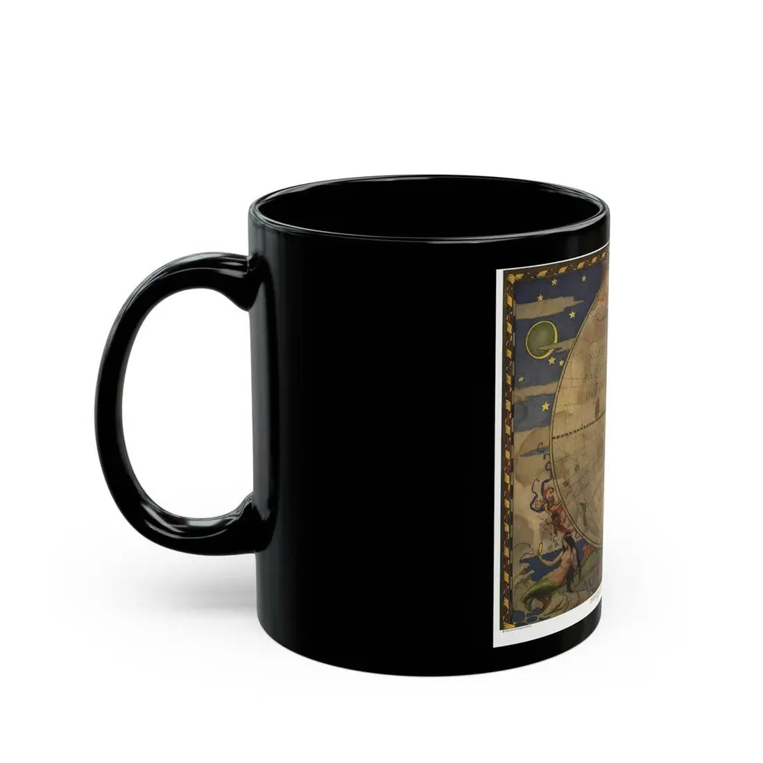 Map of Discovery- Western Hemisphere (1928) (Map) Black Coffee Mug - Go Mug Yourself