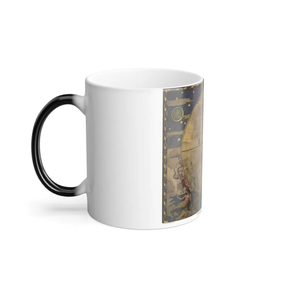 Map of Discovery- Western Hemisphere (1928) (Map) Color Changing Mug 11oz-Go Mug Yourself