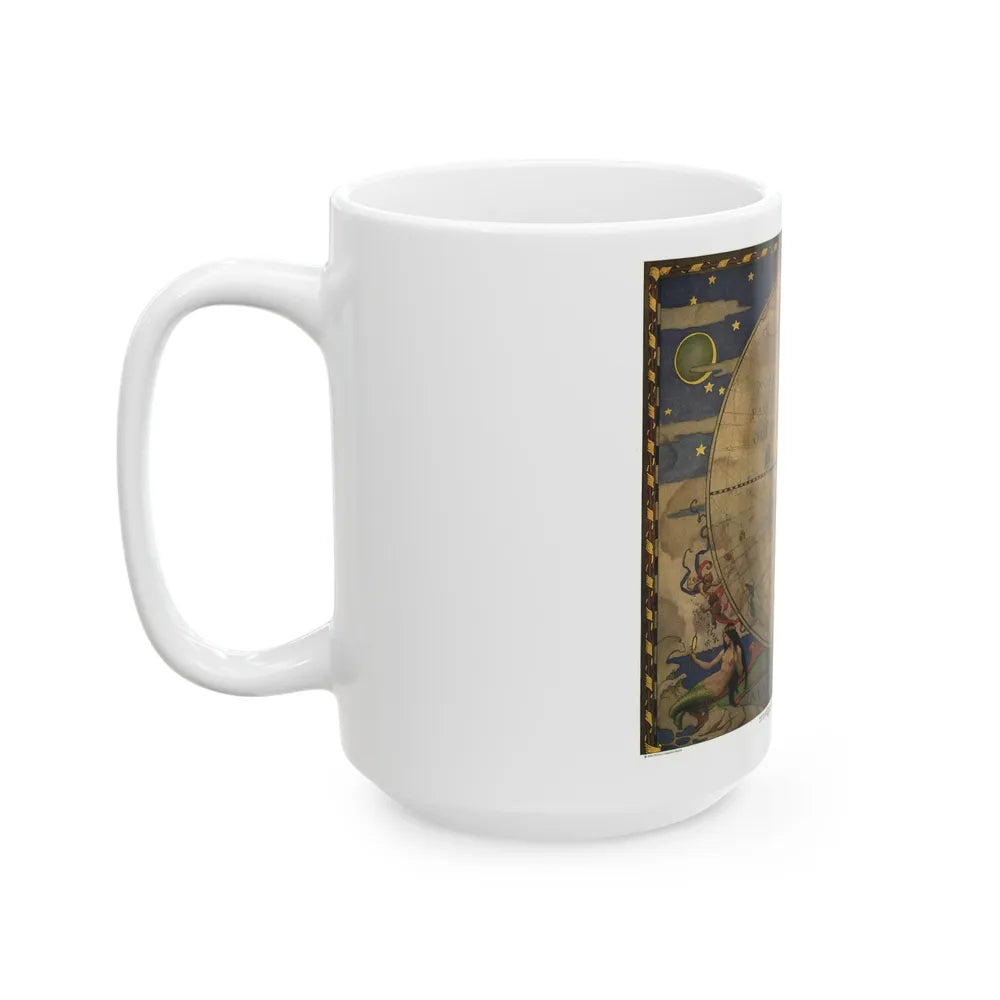 Map of Discovery- Western Hemisphere (1928) (Map) White Coffee Mug-Go Mug Yourself