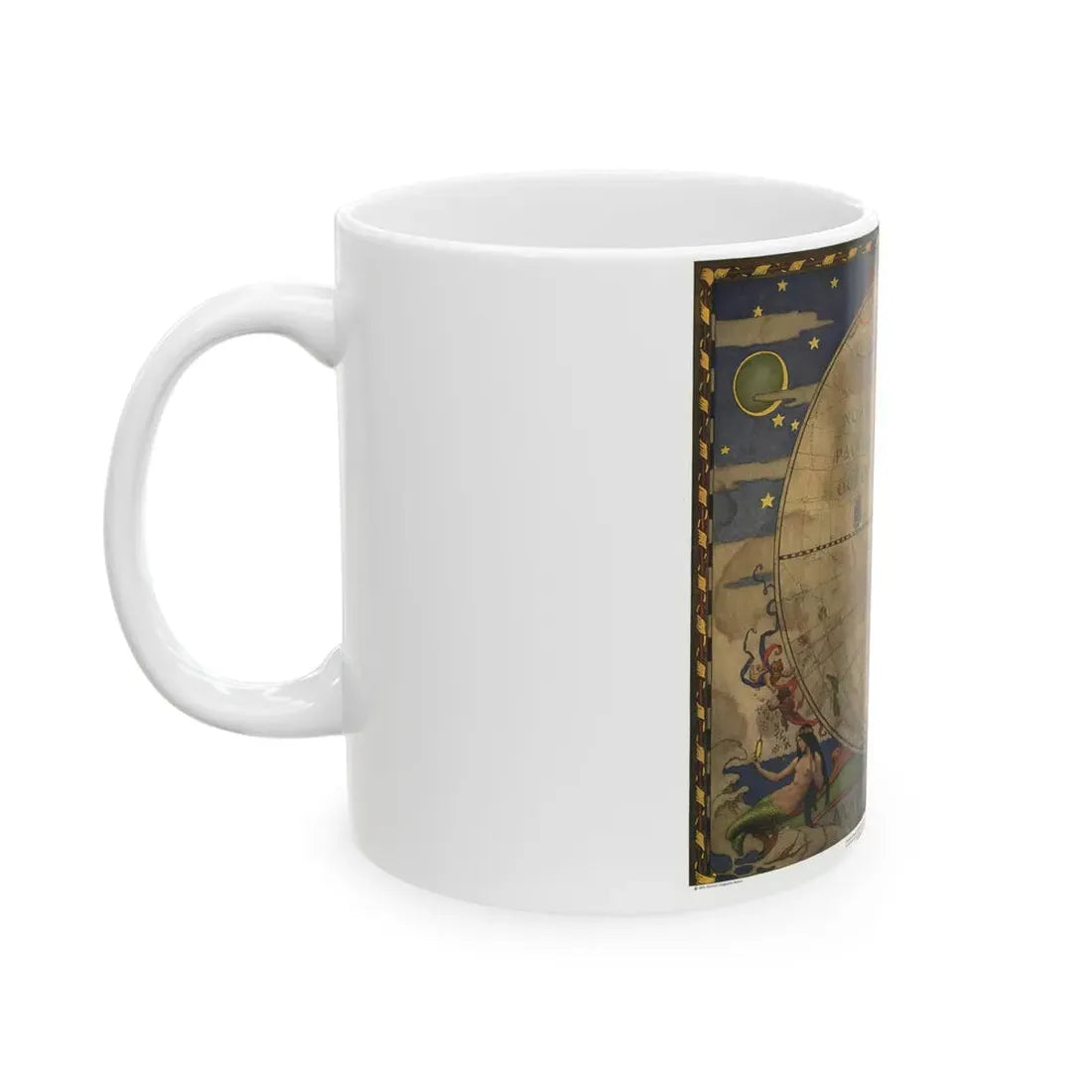 Map of Discovery- Western Hemisphere (1928) (Map) White Coffee Mug - Go Mug Yourself