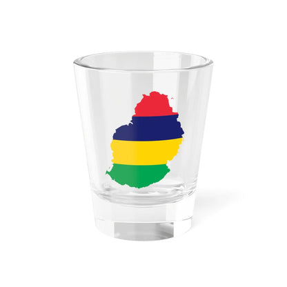 Map of Mauritius with flag (Mauritius) Shot Glass 1.5oz 1.5oz - Go Mug Yourself