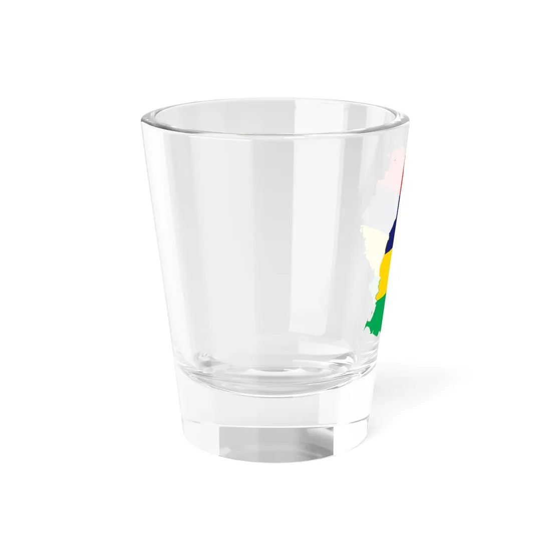 Map of Mauritius with flag (Mauritius) Shot Glass 1.5oz - Go Mug Yourself