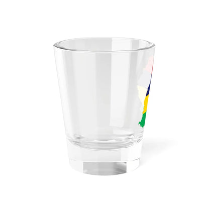 Map of Mauritius with flag (Mauritius) Shot Glass 1.5oz - Go Mug Yourself