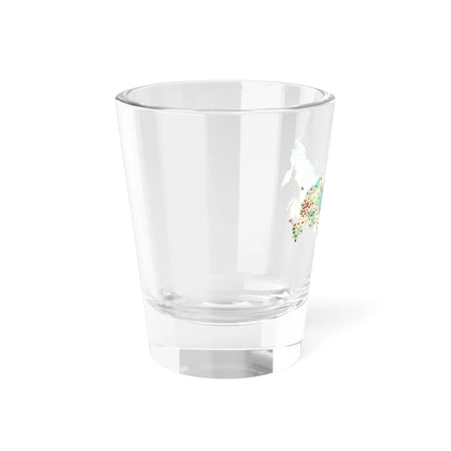 Map of Russia with flags (Russia) Shot Glass 1.5oz - Go Mug Yourself