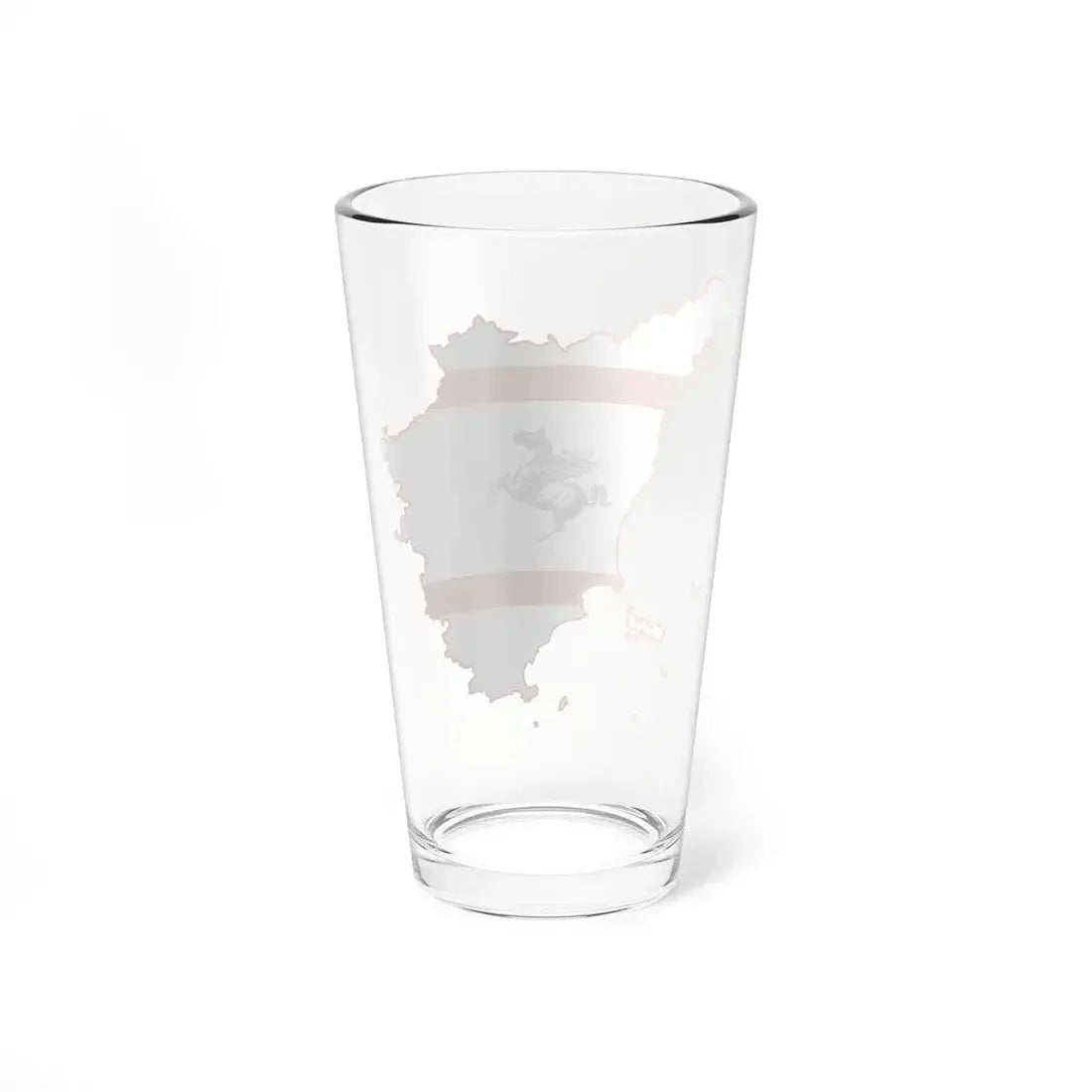 Map profile of Tuscany (Italy) Pint Glass 16oz - Go Mug Yourself