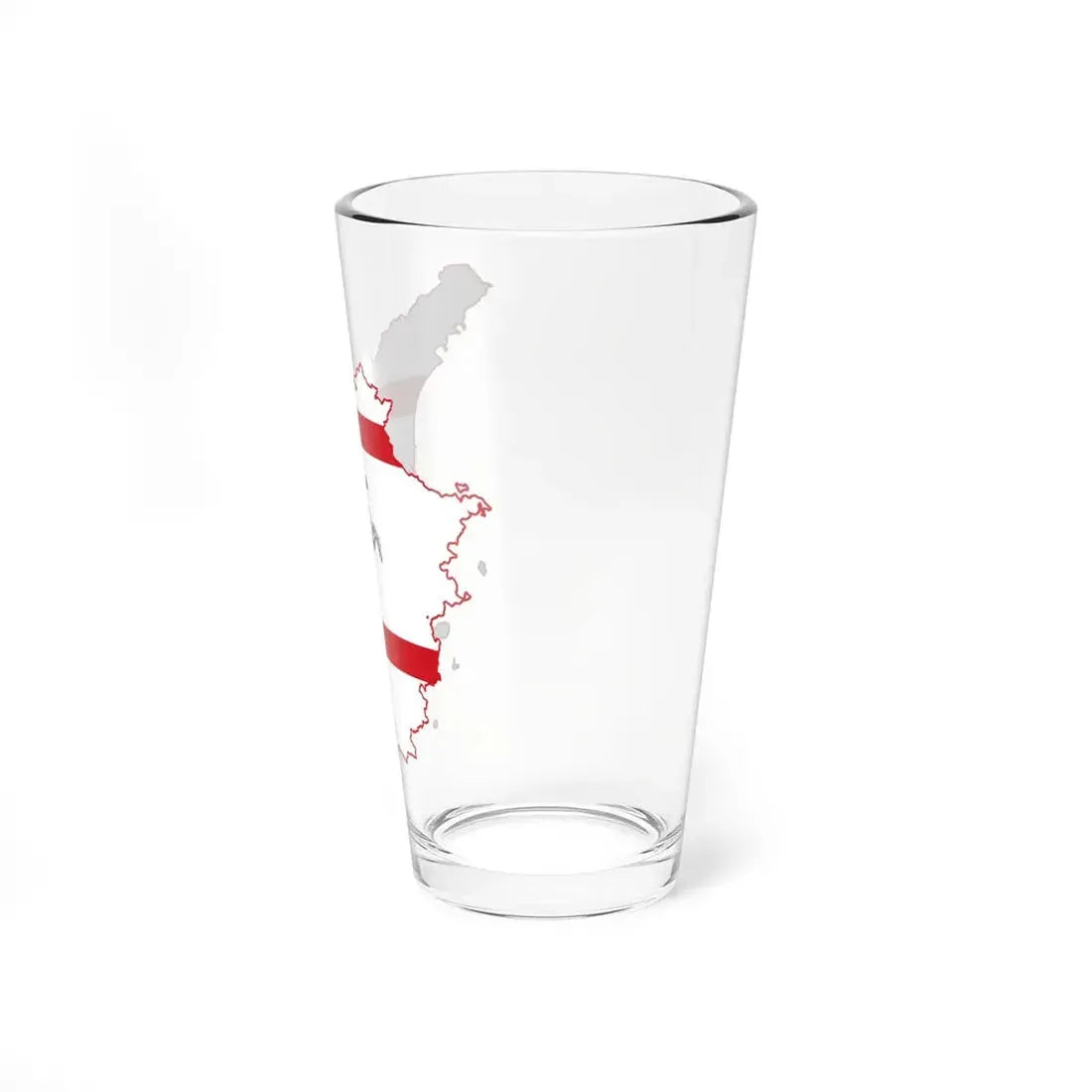 Map profile of Tuscany (Italy) Pint Glass 16oz - Go Mug Yourself