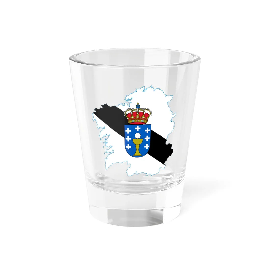 Mapa de Galicia loito (Spain) Shot Glass 1.5oz 1.5oz - Go Mug Yourself