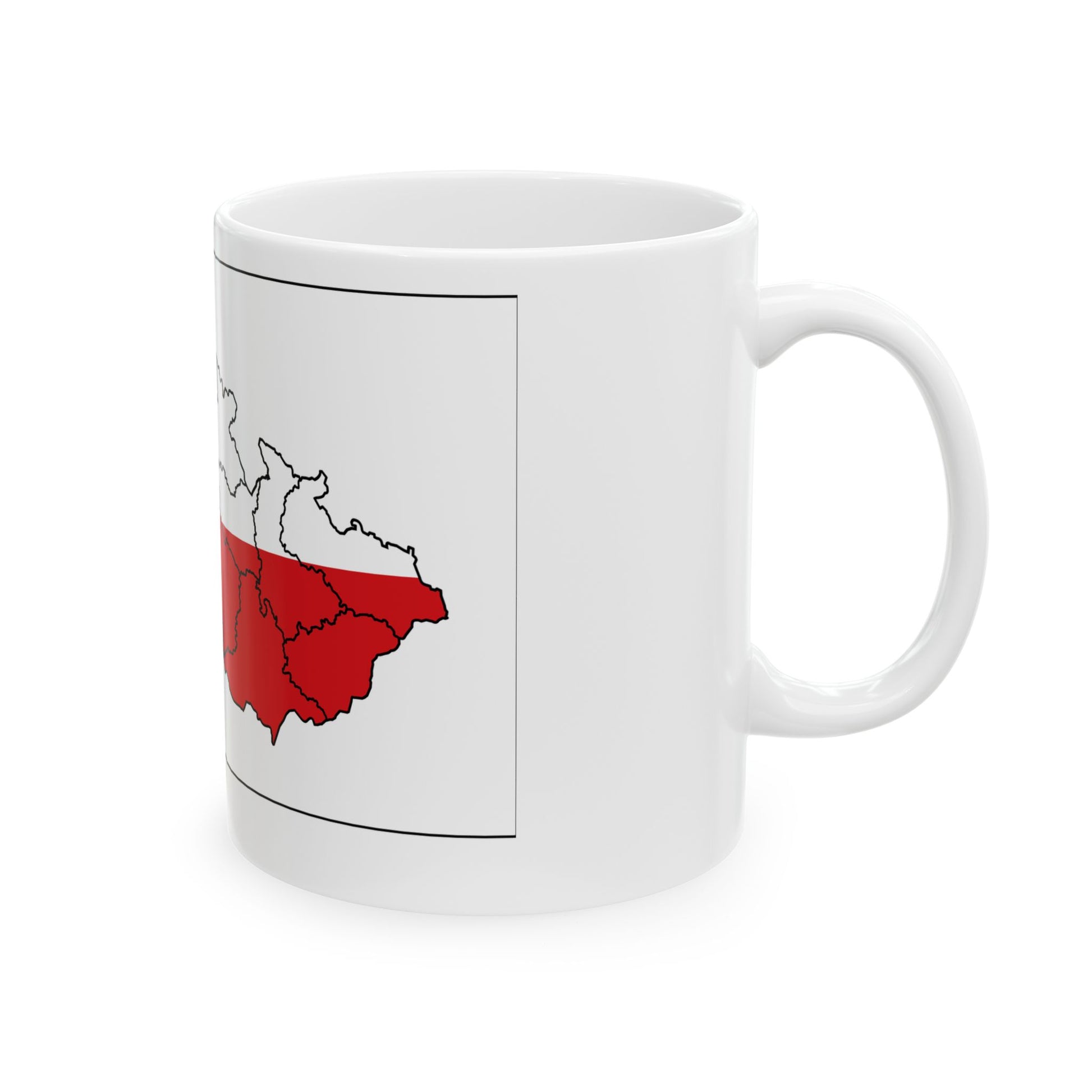 Mapa Nyrsko (Czech Republic) White Coffee Mug-Go Mug Yourself