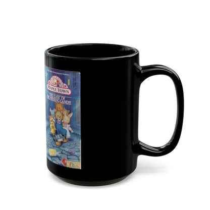 MAPLE TOWN THE CASE OF THE MISSING CANDY FHE FAMILY HOME ENTERTAINMENT (VHS COVER) - Black Coffee Mug-Go Mug Yourself