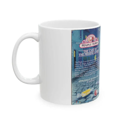 MAPLE TOWN THE CASE OF THE MISSING CANDY FHE FAMILY HOME ENTERTAINMENT (VHS COVER) - White Coffee Mug - Go Mug Yourself
