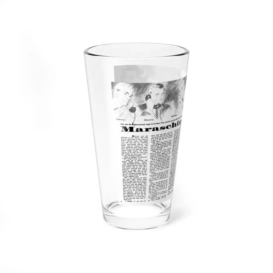 Maraschino, Sir Knight magazine No. 2, 1958 - Pint Glass 16oz - Go Mug Yourself
