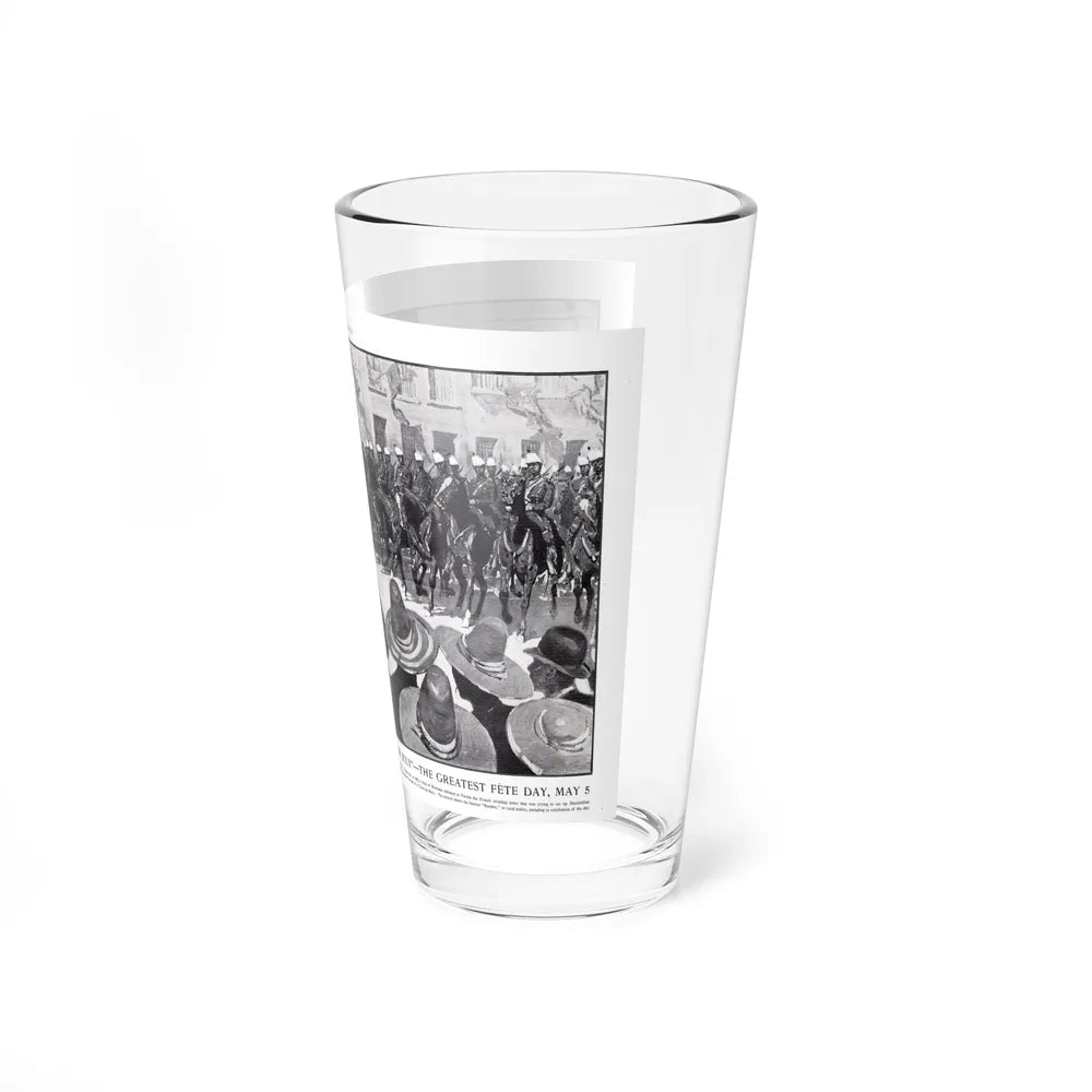 March of the Rurales On Mexico, Collier's, May 10, 1902 - Pint Glass 16oz-Go Mug Yourself