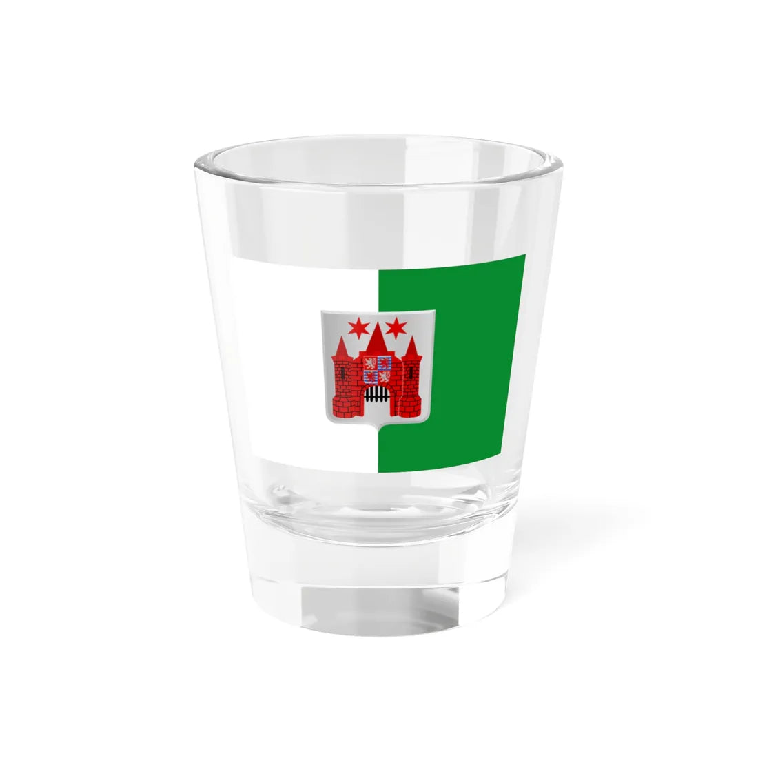 Marche-en-Famenne vlag (Belgium) Shot Glass 1.5oz 1.5oz - Go Mug Yourself